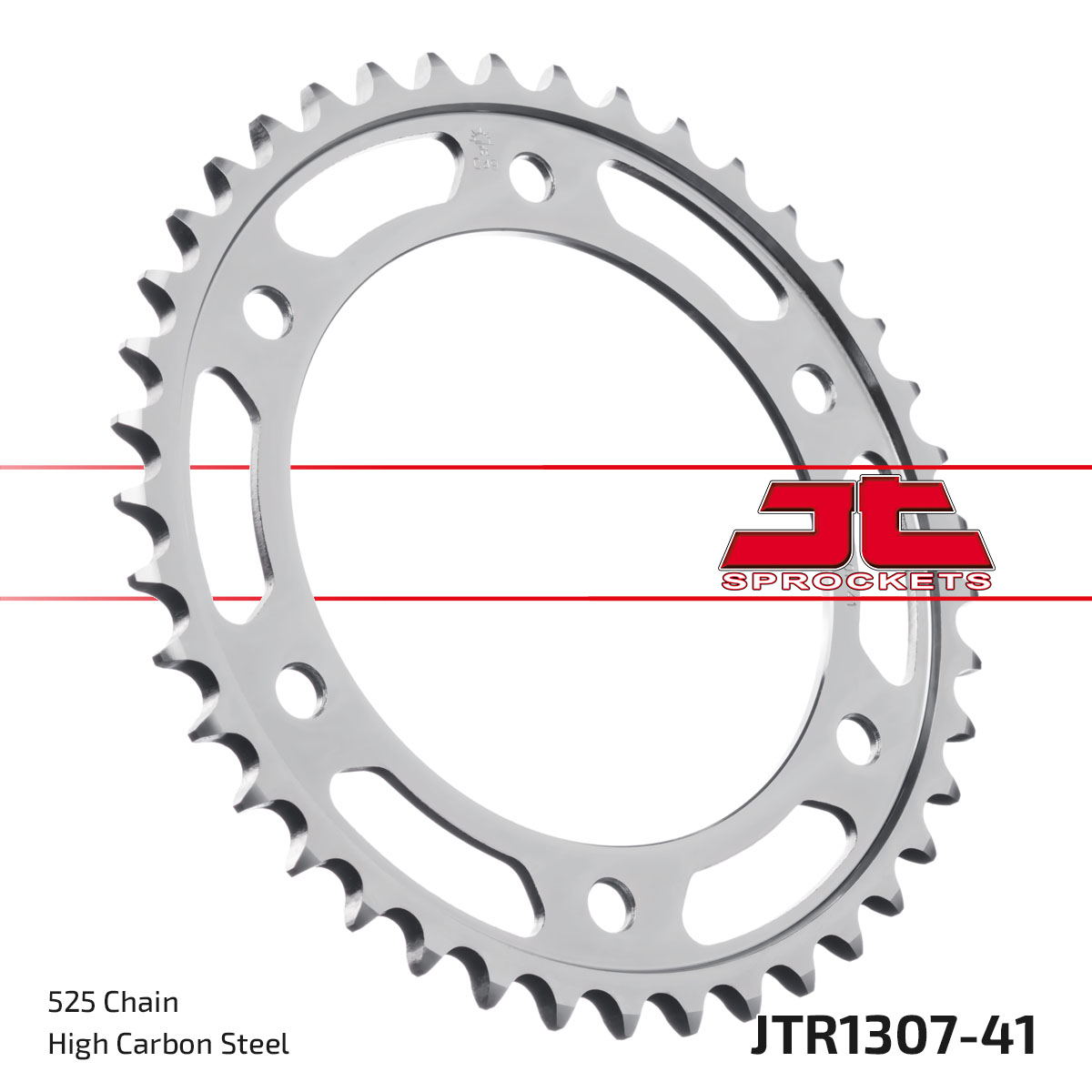 JT SPROCKETS JTR1307.41ZBK - звезда приводная ведомая (черная)