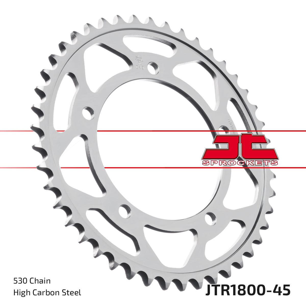 JT SPROCKETS JTR1800.45ZBK - звезда приводная ведомая (черная)