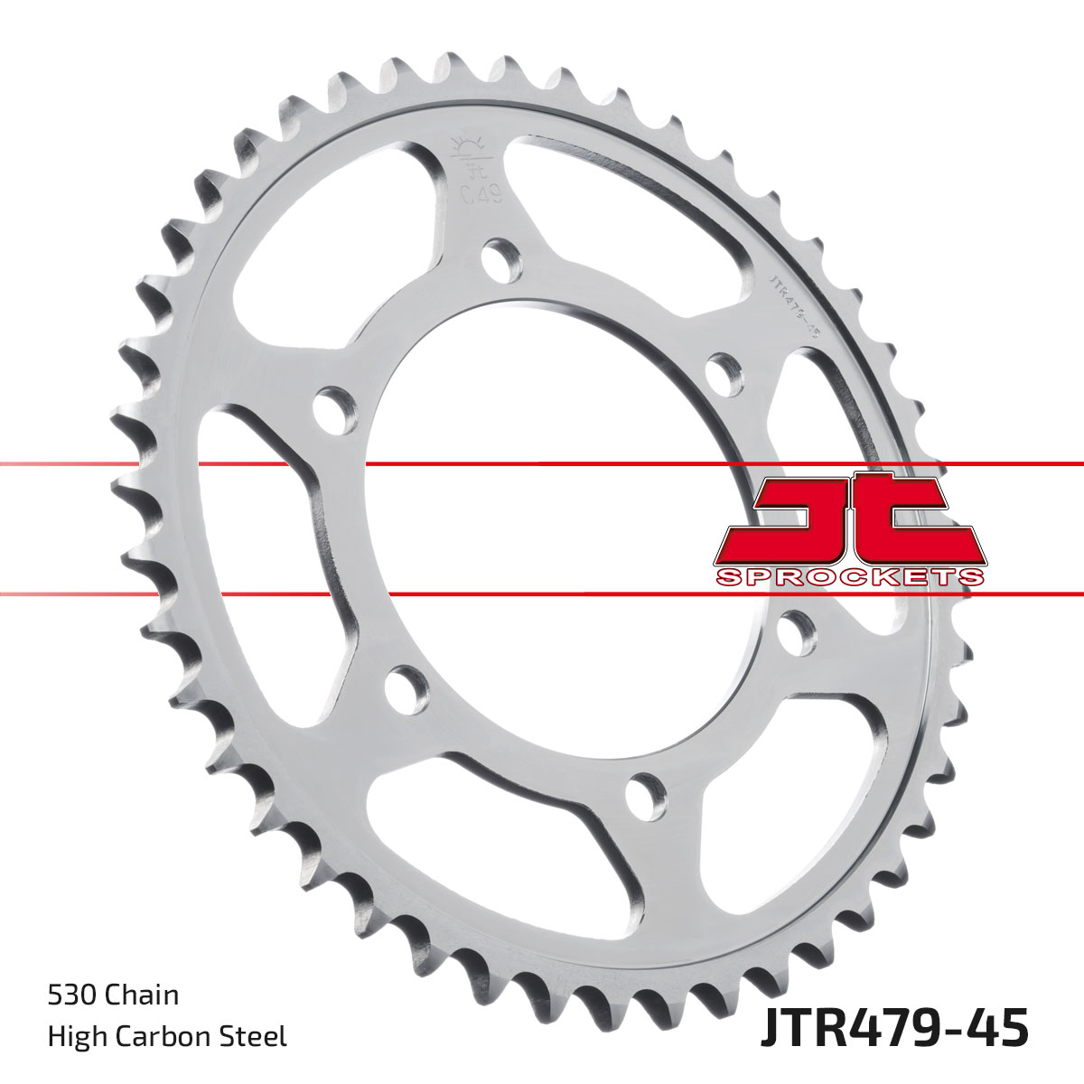 JT SPROCKETS JTR479.45ZBK - звезда приводная ведомая (черная)