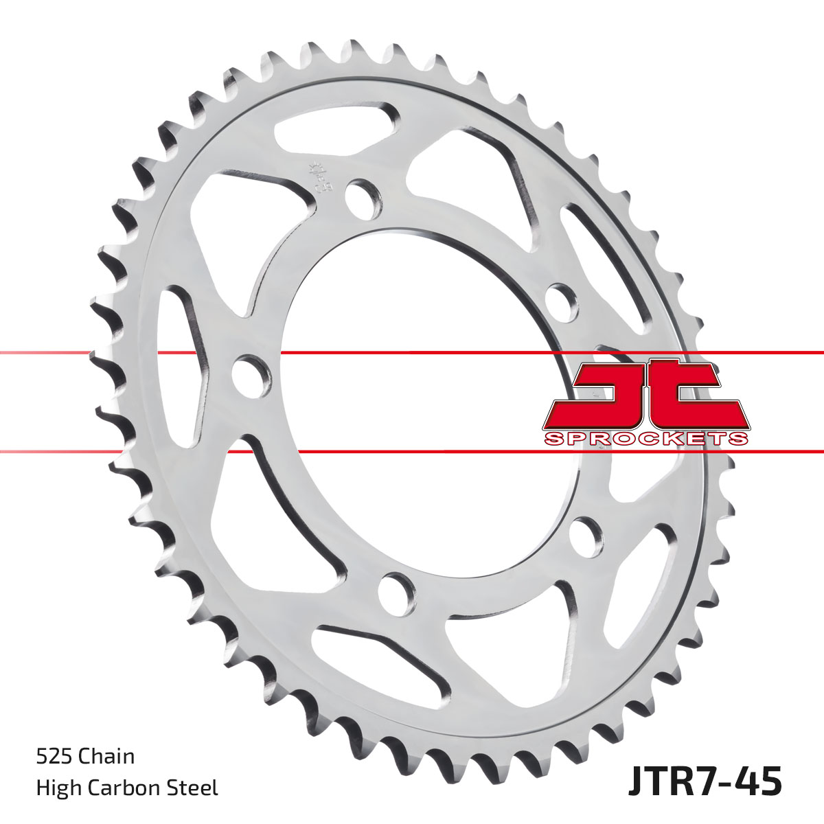 JT SPROCKETS JTR7.45ZBK - звезда приводная ведомая (черная)