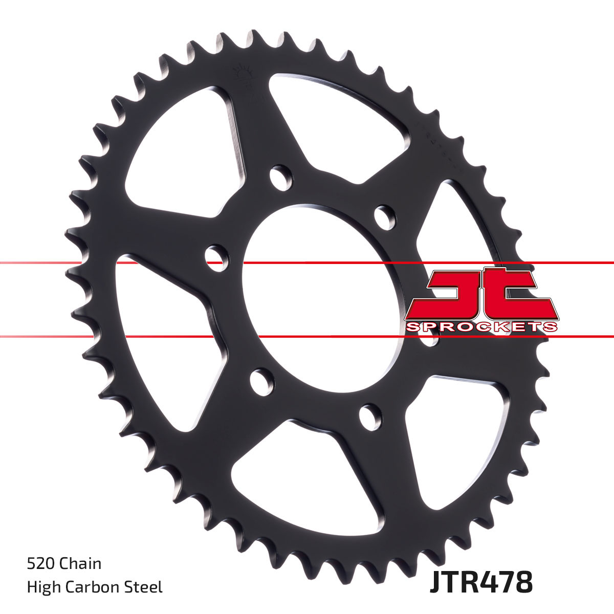 JT SPROCKETS JTR478.46ZBK - звезда приводная ведомая (черная)