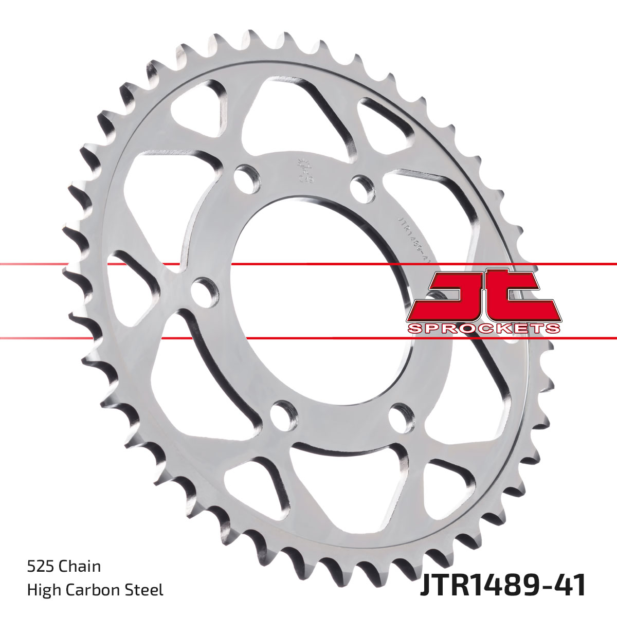 JT SPROCKETS JTR1489.41ZBK - звезда приводная ведомая (черная)