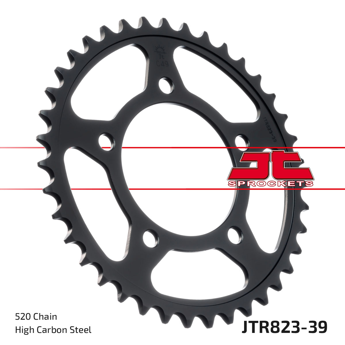JT SPROCKETS JTR823.39 - звезда задняя (черная)