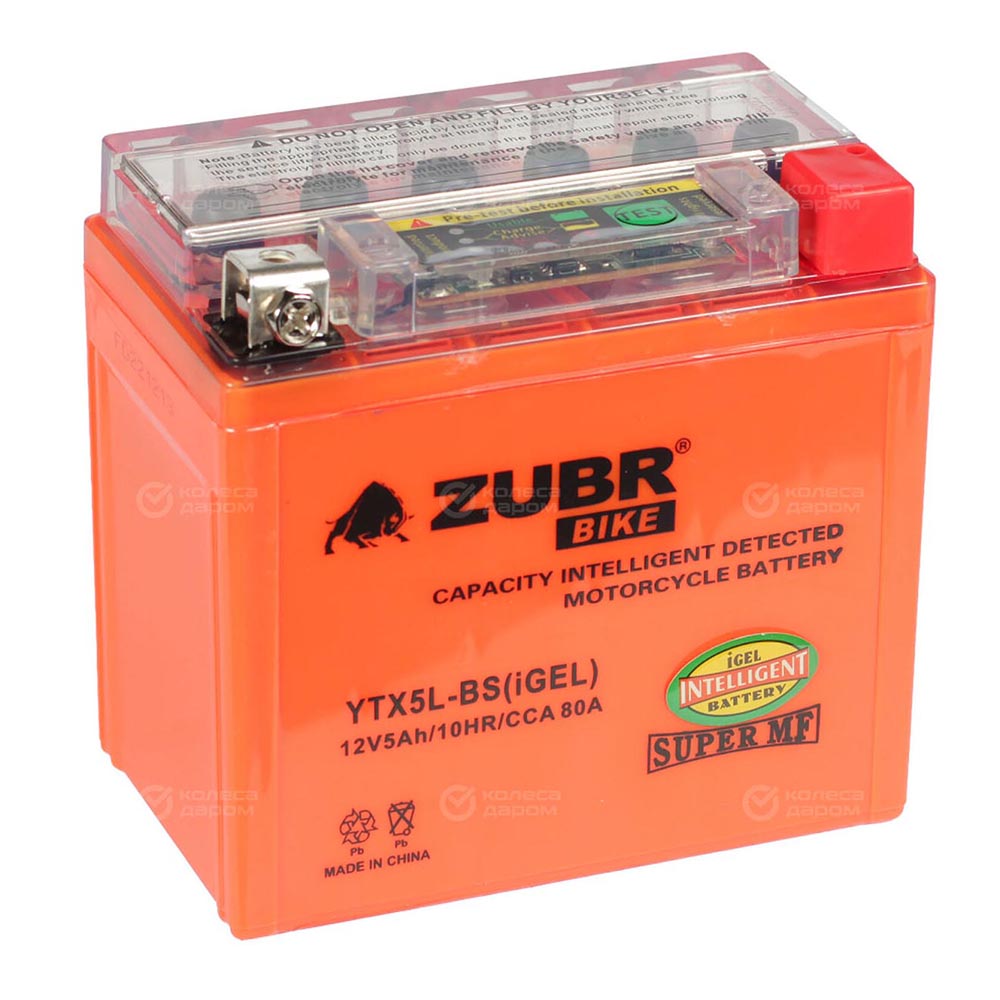ZUBR YTX5L-BS - аккумулятор iGEL