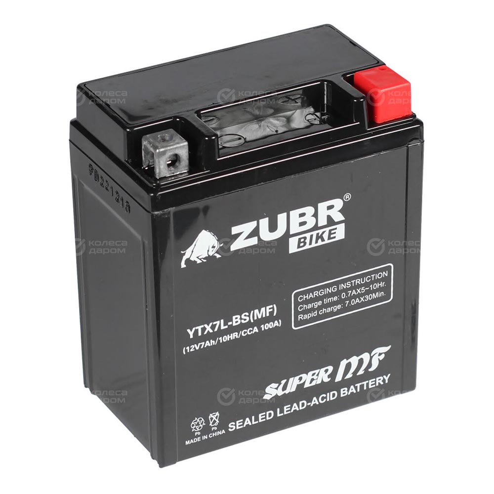 ZUBR YTX7L-BS - аккумулятор MF