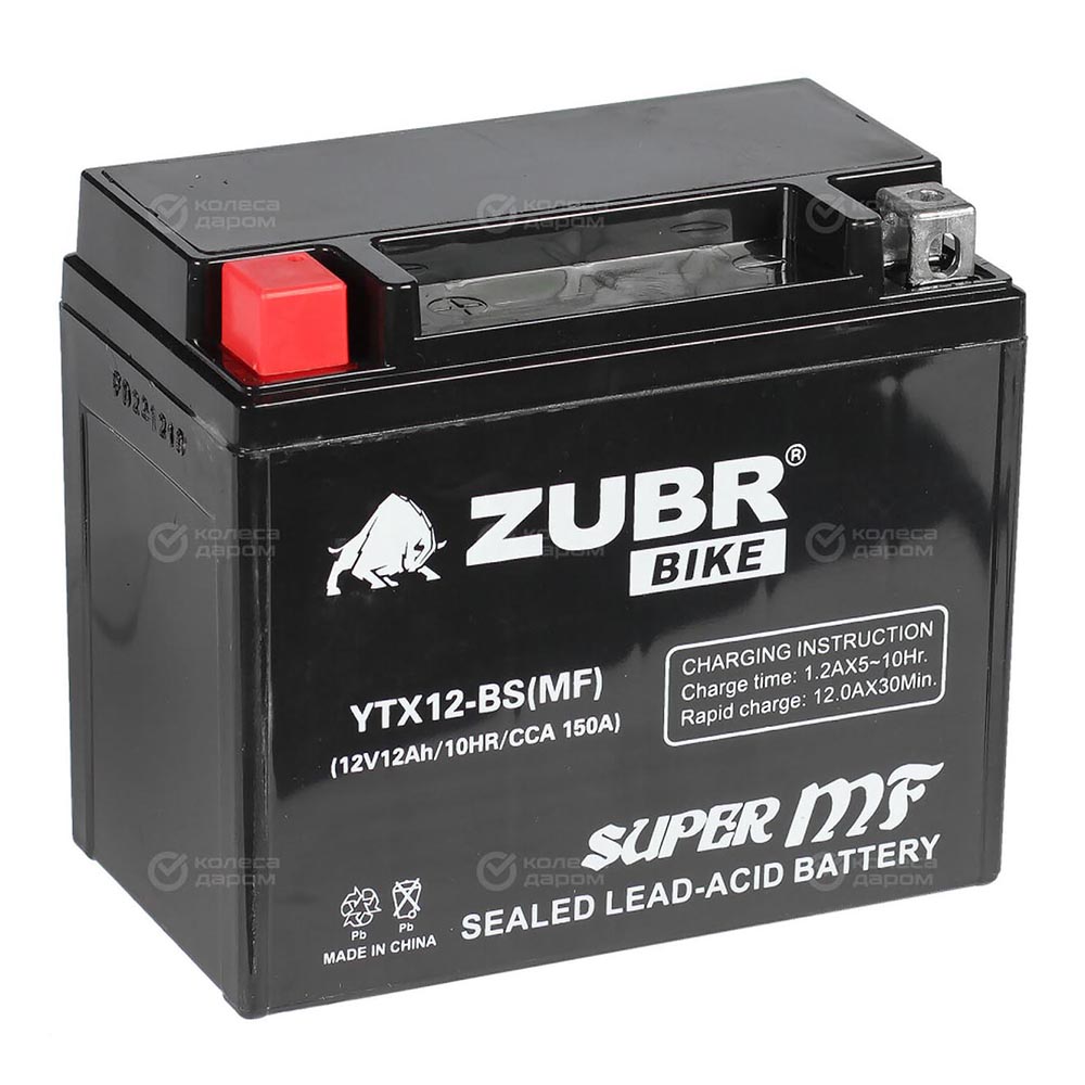ZUBR YTX12-BS - аккумулятор MF