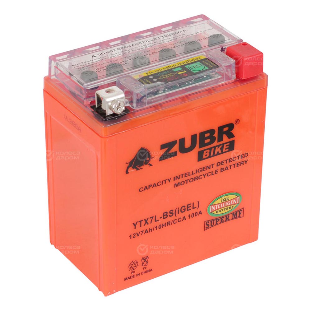 ZUBR YTX7L-BS - аккумулятор iGEL