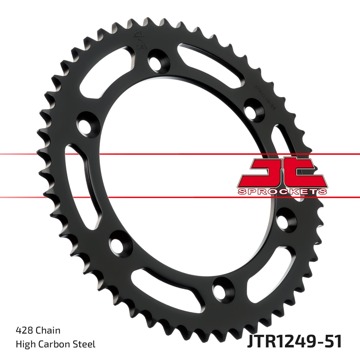 JT SPROCKETS JTR1249.51 - звезда приводная ведомая