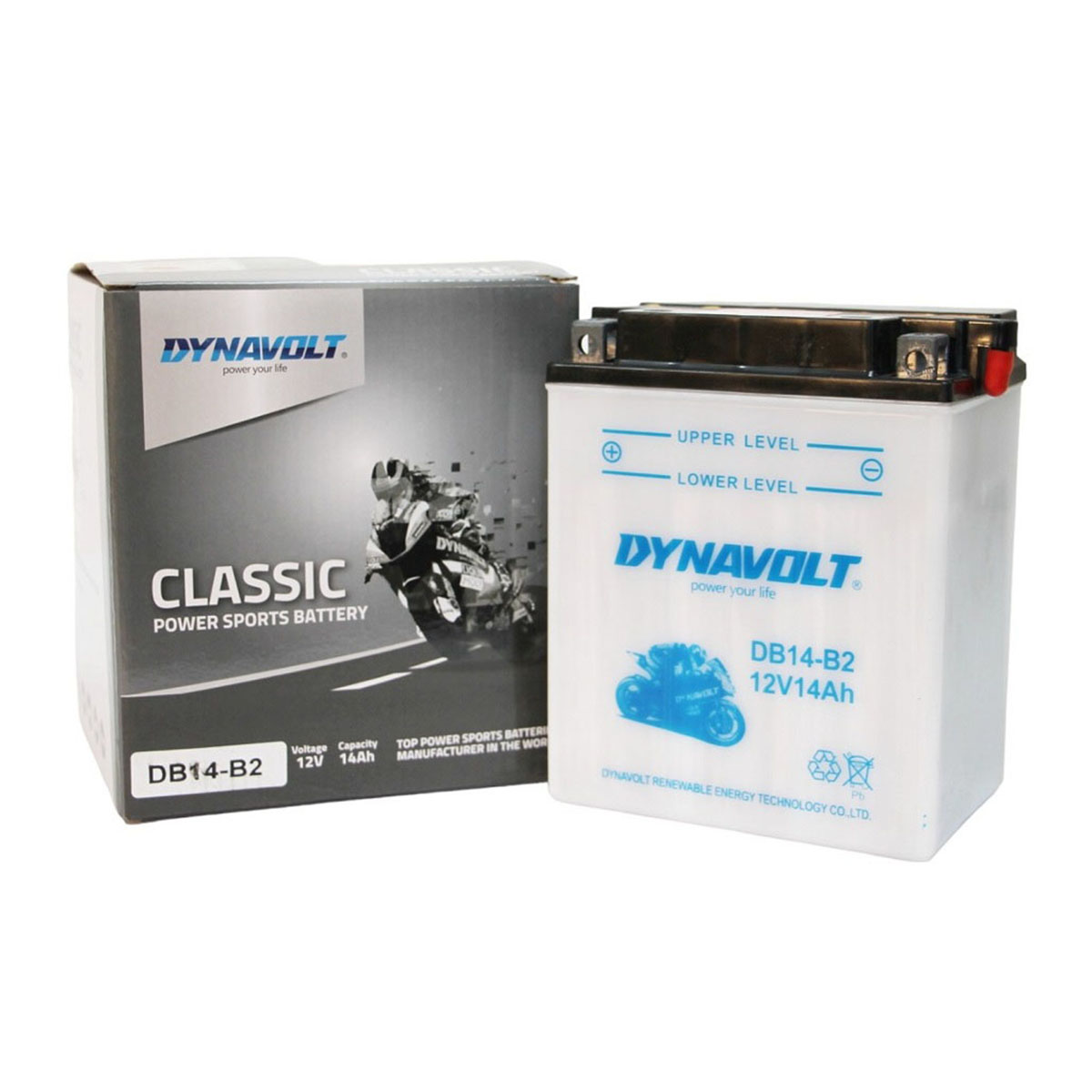 DYNAVOLT DB14-B2 (YB14-B2) - аккумулятор DRY