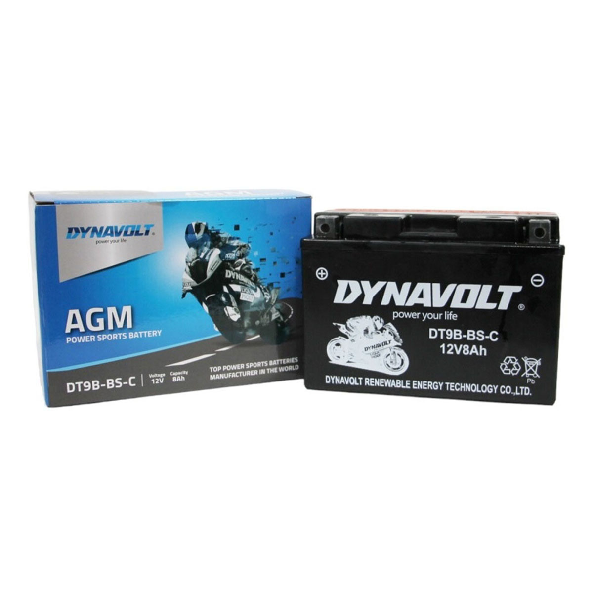 DYNAVOLT DT9B-BS-C (YT9B-BS-C) - аккумулятор AGM