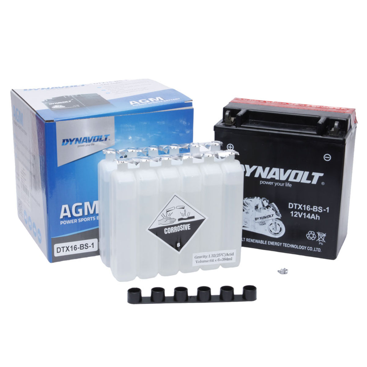 DYNAVOLT DTX16-BS-1 (YTX16-BS-1) - аккумулятор AGM