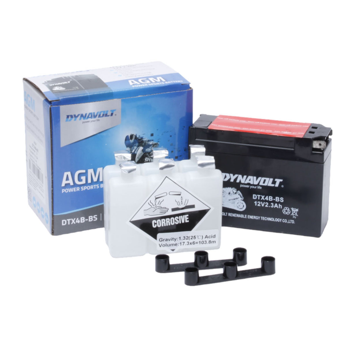 DYNAVOLT DTX4B-BS (YTX4B-BS) - аккумулятор AGM