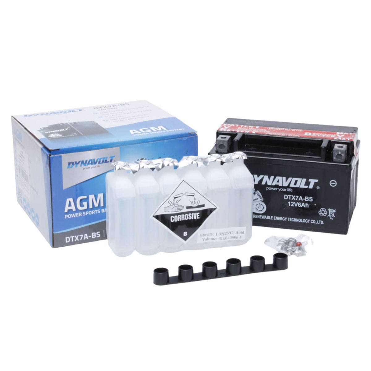 DYNAVOLT DTX7A-BS (YTX7A-BS) - аккумулятор AGM