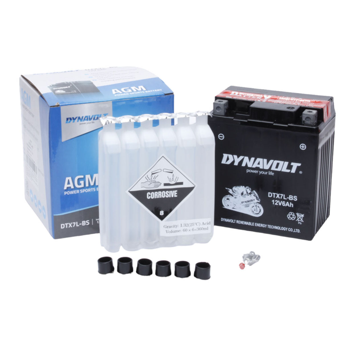 DYNAVOLT DTX7L-BS (YTX7L-BS) - аккумулятор AGM