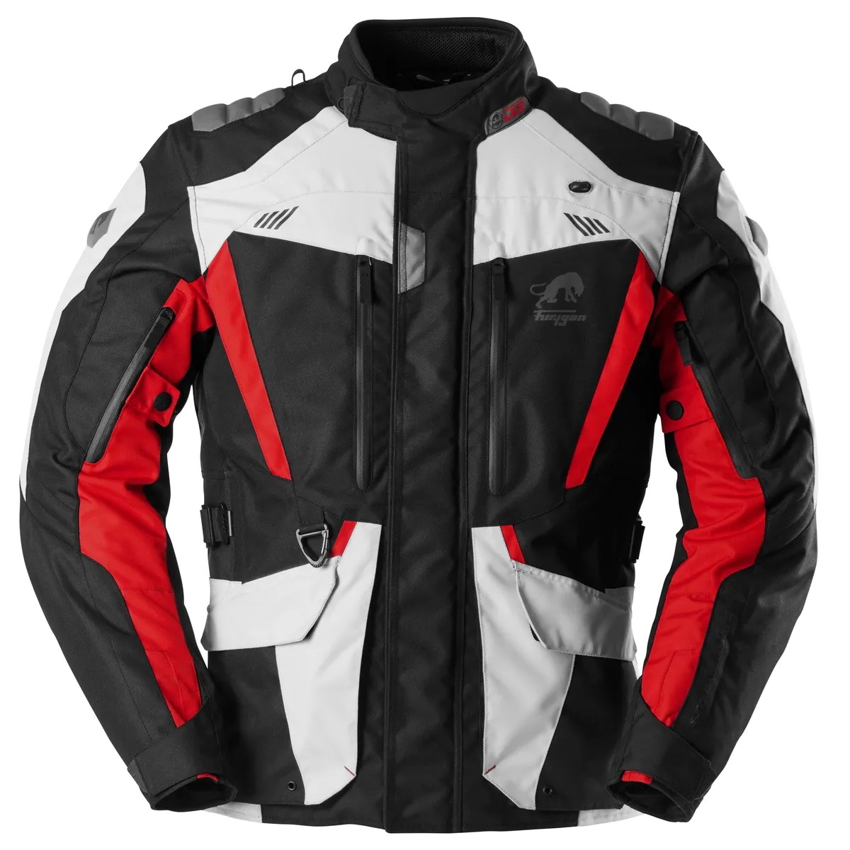 FURYGAN Apalaches EVO Black/Red/White текстильная мотокуртка, S