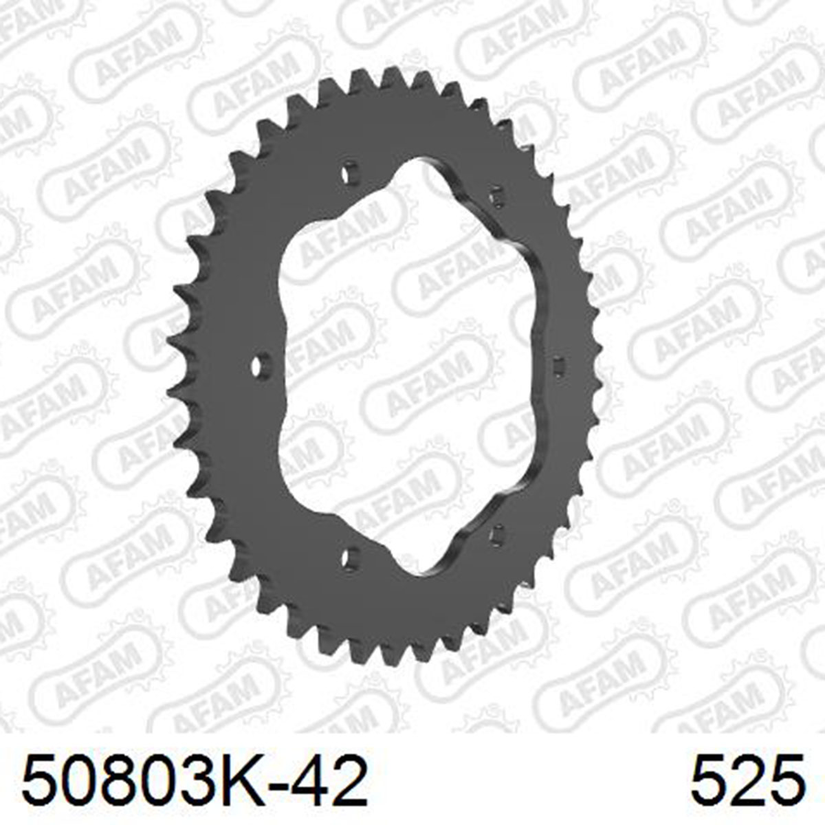 AFAM 50803K-42 - звезда приводная ведомая BLACK (Duсati) (JTR761.42)