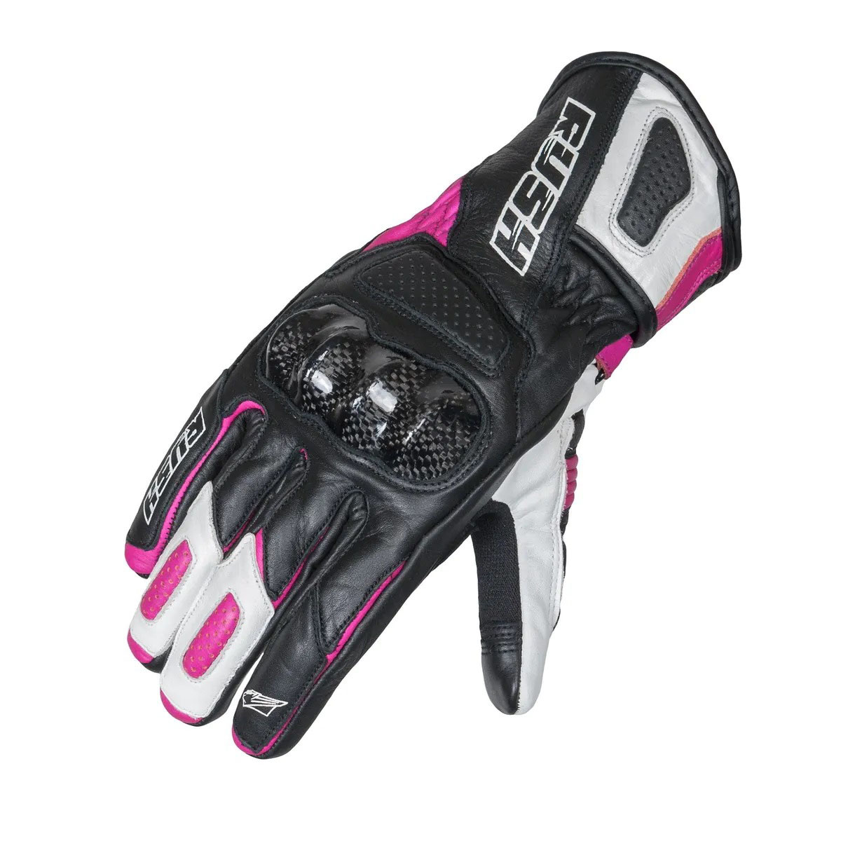 RUSH Impulse Lady Pink - женские кожаные мотоперчатки, L