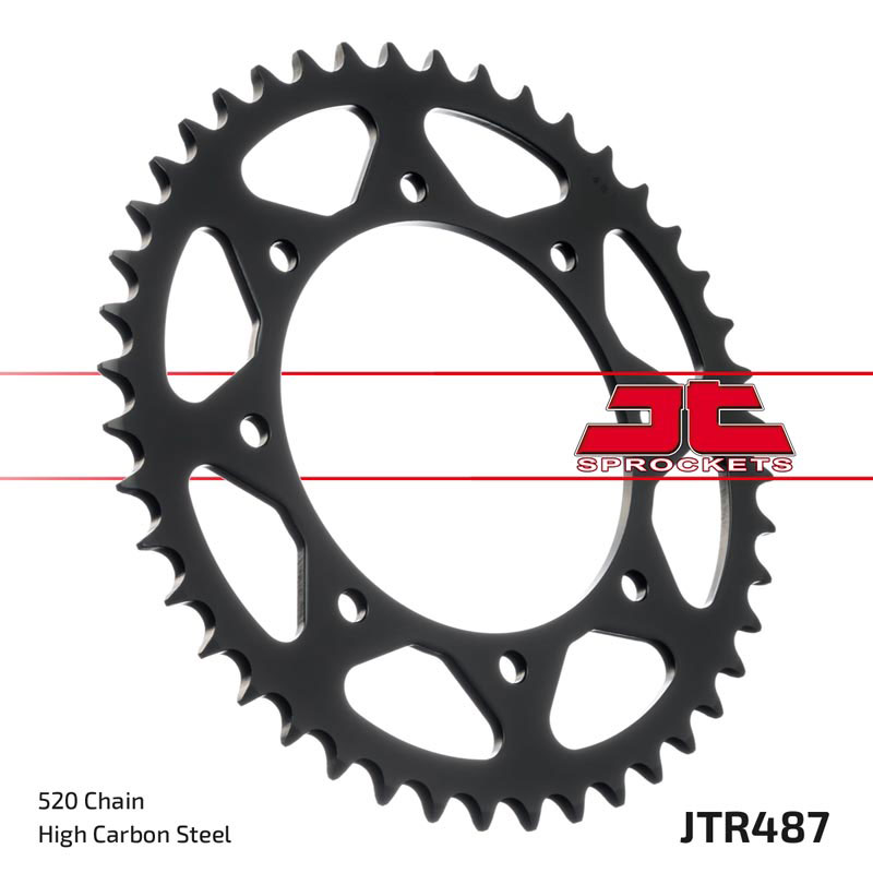 JT SPROCKETS JTR487.43ZBK - звезда приводная ведомая (черная)