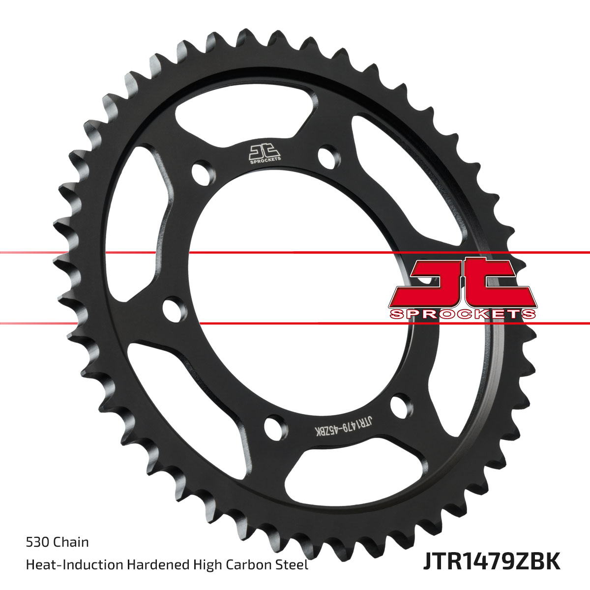 JT SPROCKETS JTR1479.42ZBK - звезда приводная ведомая (черная)