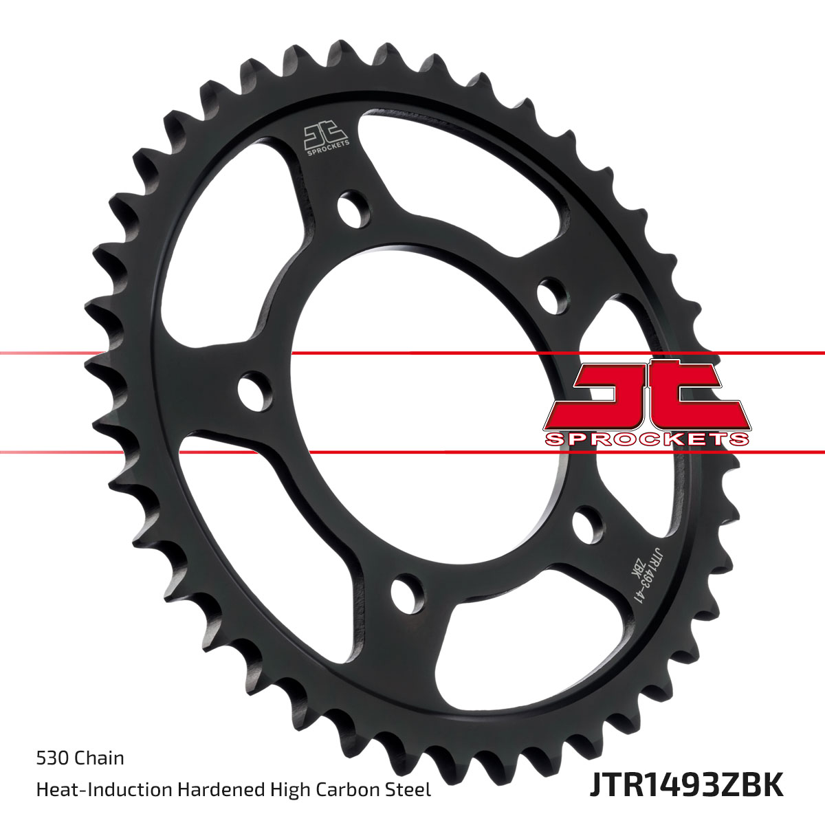 JT SPROCKETS JTR1493.42ZBK - звезда приводная ведомая (черная)