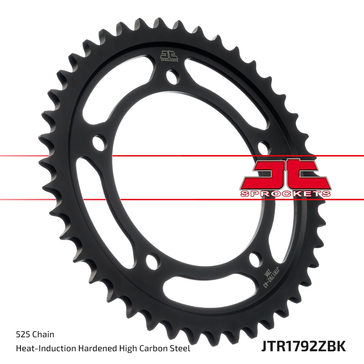 JT SPROCKETS JTR1792.47ZBK - звезда приводная ведомая (черная)