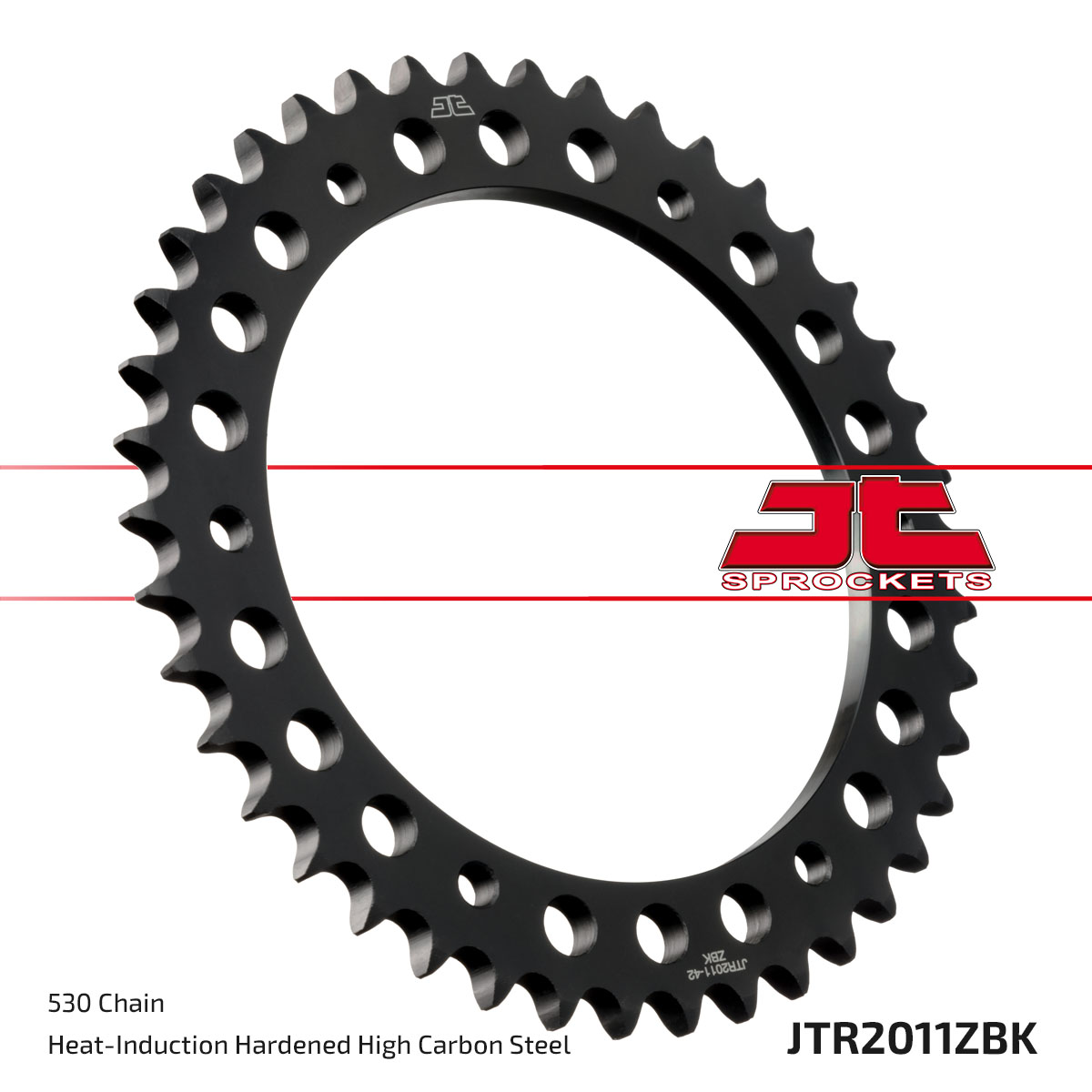 JT SPROCKETS JTR2011.42ZBK - звезда приводная ведомая (черная)